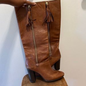 Coach Therese Tall Brown Leather Boot, 9